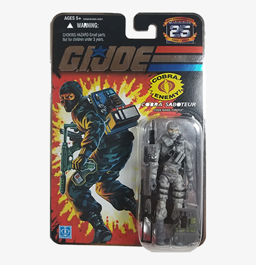Joe 25th Anniversary Action Figure - Gi Joe 25th Anniversary Wave 3 Firefly, transparent png #5880446