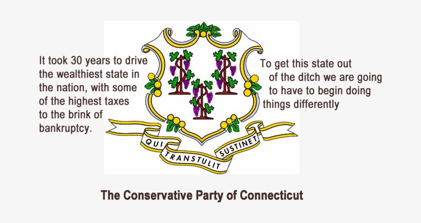 Abstract Word Cloud For Party Platform With Related - Coa Of Connecticut Shower Curtain, transparent png #5881428