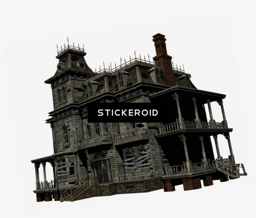 House Haunted House Stock By - Halloween House Png, transparent png #5881806