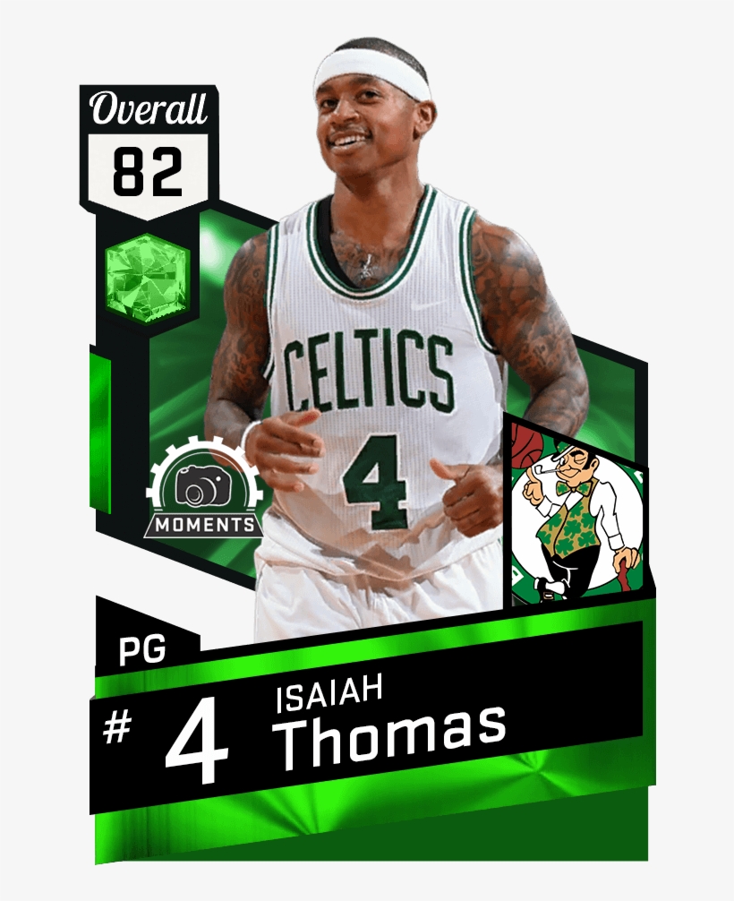 Mtdb Nba 2k17 - Isaiah Thomas Basketball Card, transparent png #5881942