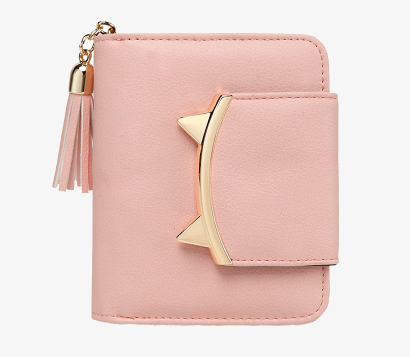 Cleopatra - Wallet - Kitty Hub - Women's Vegan Leather Trifold Wallet W/ Cat Ears Closure, transparent png #5882414