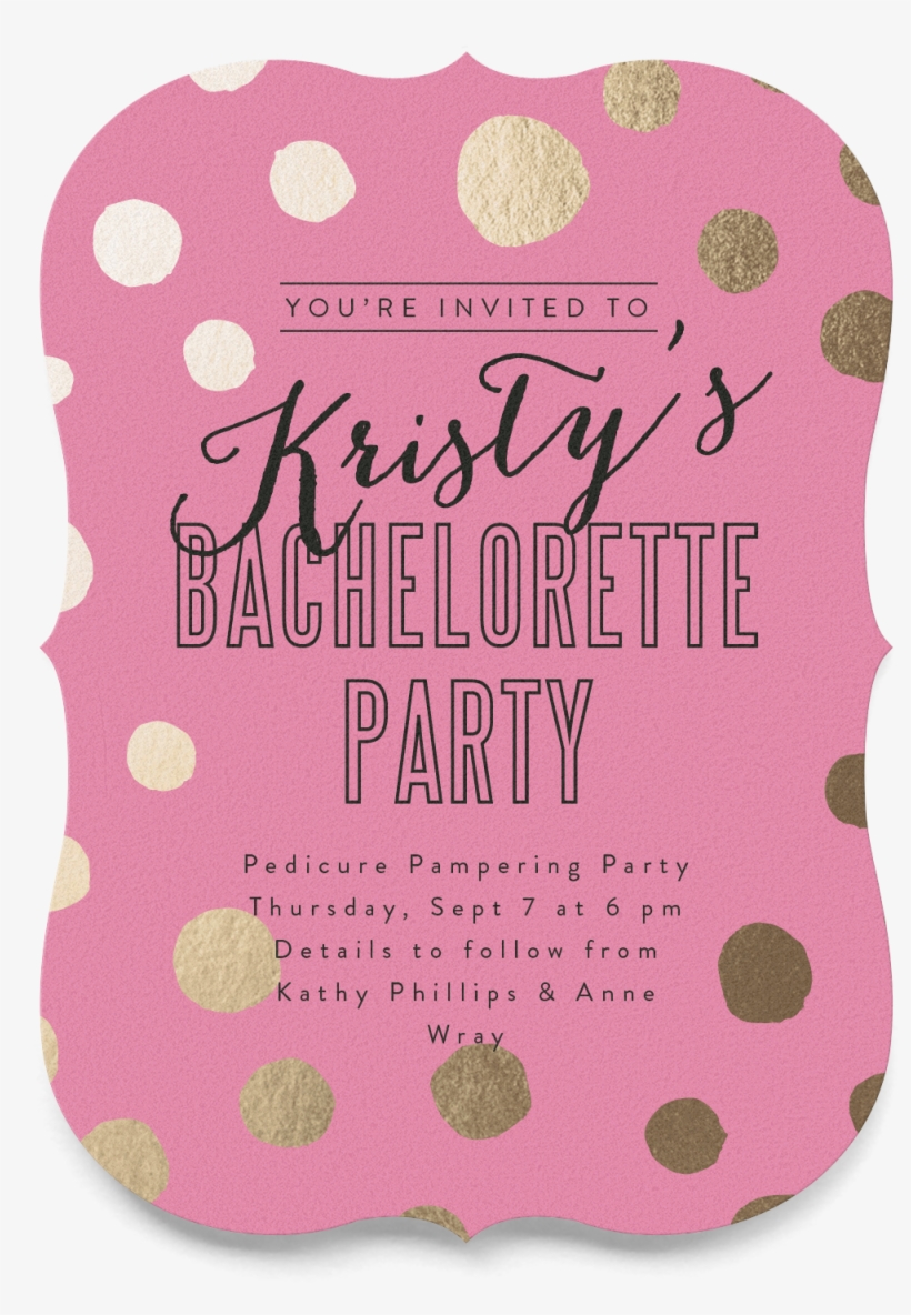 Kristy's Bachelorette Party - Polka Dot, transparent png #5883941