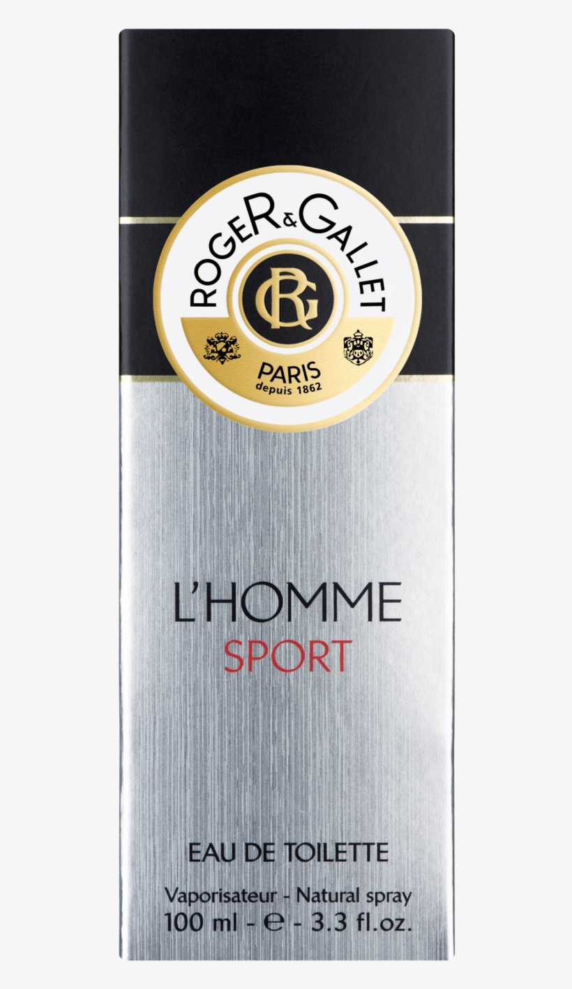 3252550620376 Roger Gallet L Homme Sport Eau De Toilette - Roger & Gallet L'homme Sport Eau De Toilette 100ml, transparent png #5884669