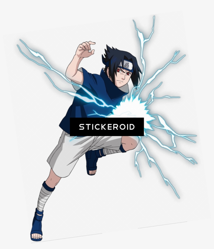 Uchiha Sasuke Anime - Sasuke Con El Chidori, transparent png #5885201