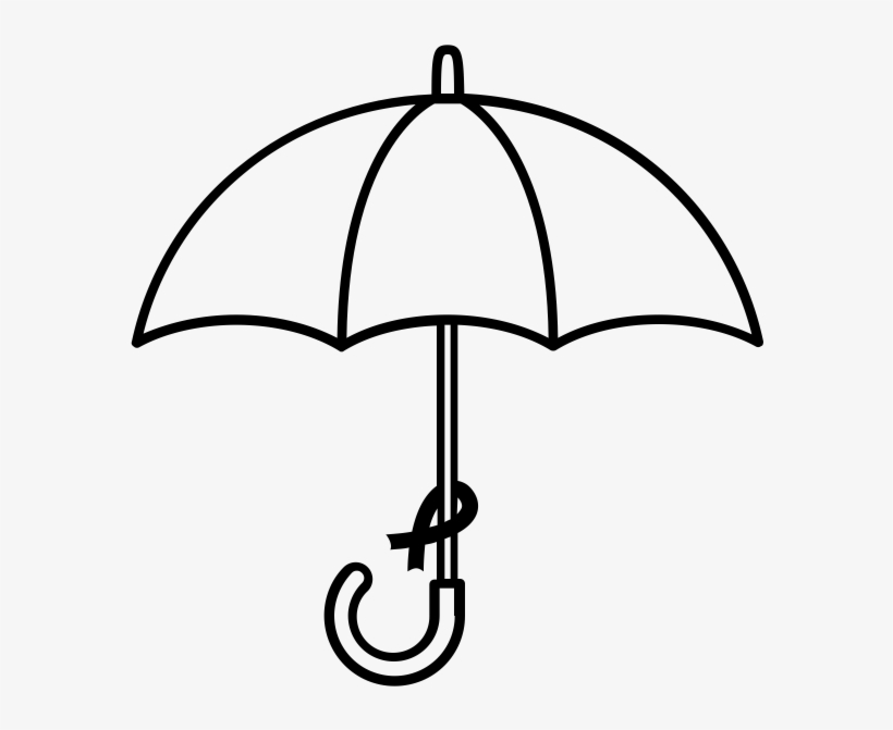 Umbrella Revolution Rubber Stamp - Desenho De Guarda Chuva Para Colorir, transparent png #5886095
