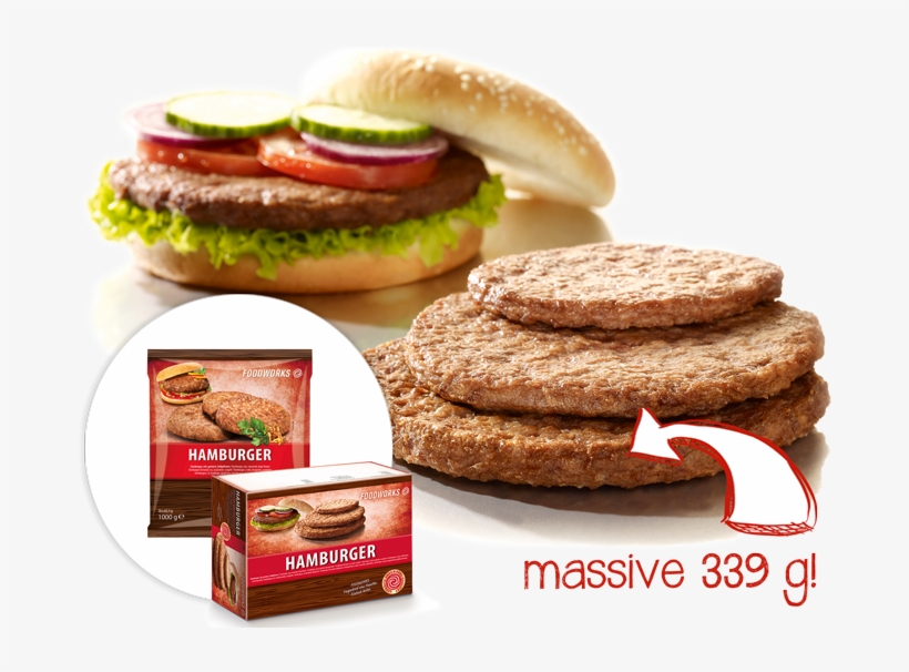 Standard Hamburger - Hamburger, transparent png #5886823