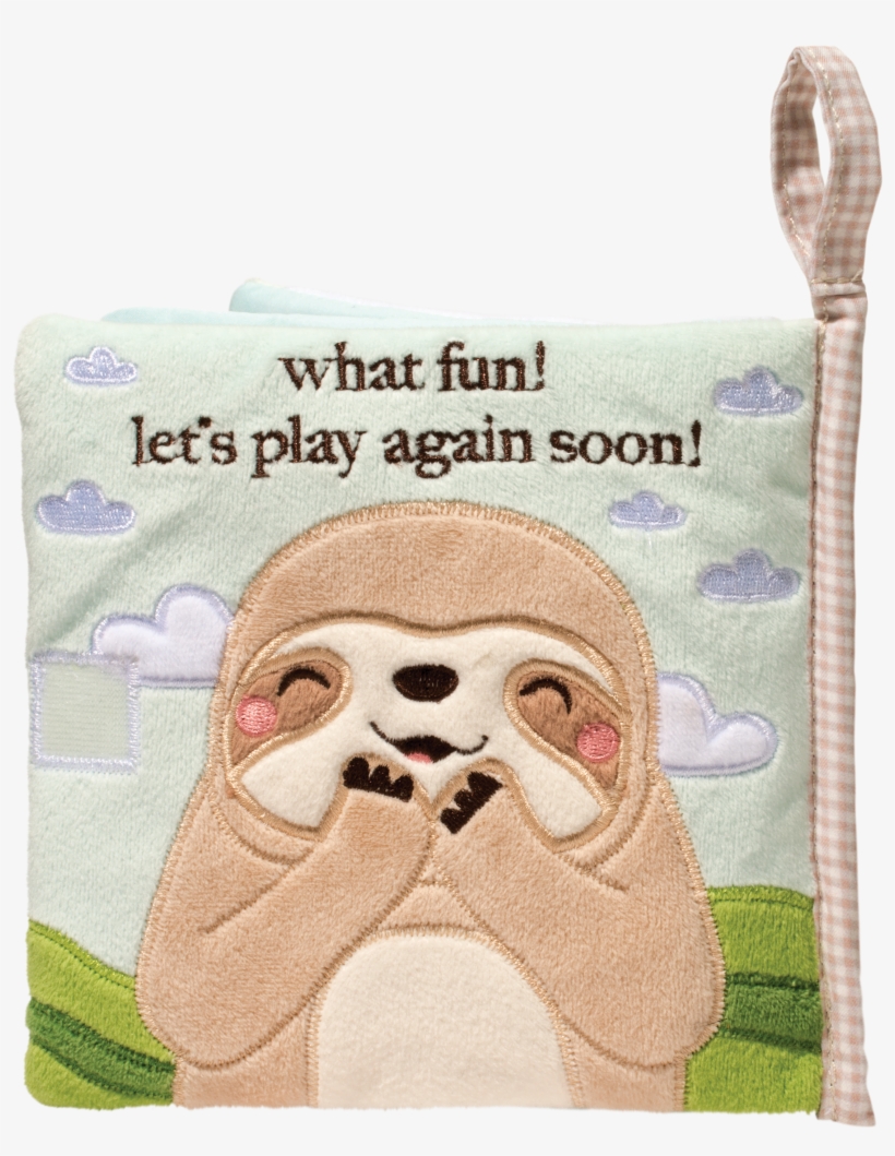 Douglas Baby Sloth Soft Activity Book, transparent png #5886884