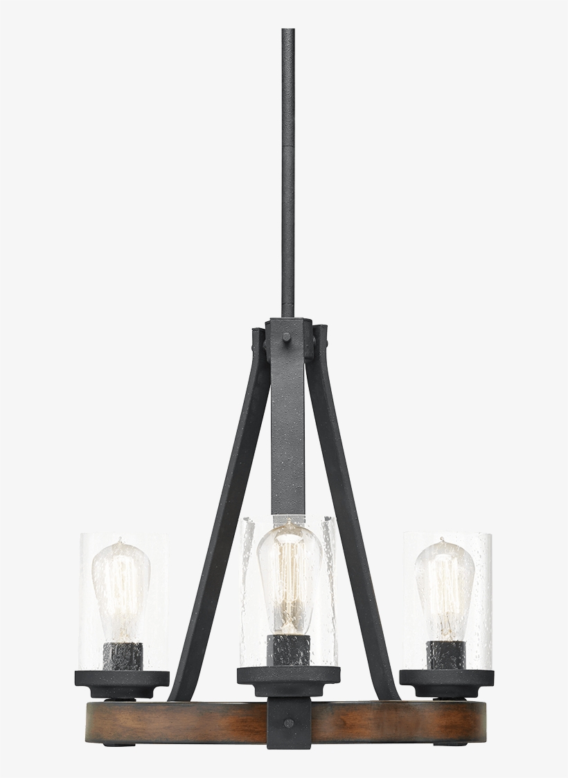 Larger View Rollover To Zoom - Kichler Exclusives Barrington 5-light Chandelier, Distressed, transparent png #5887085