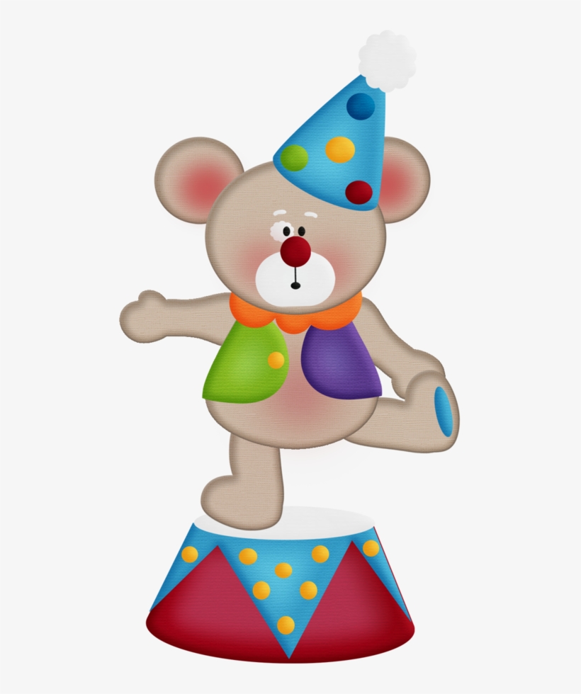 Minus Circus Clown, Circus Theme, Circus Birthday, - Circus Bear Clip Art, transparent png #5887251