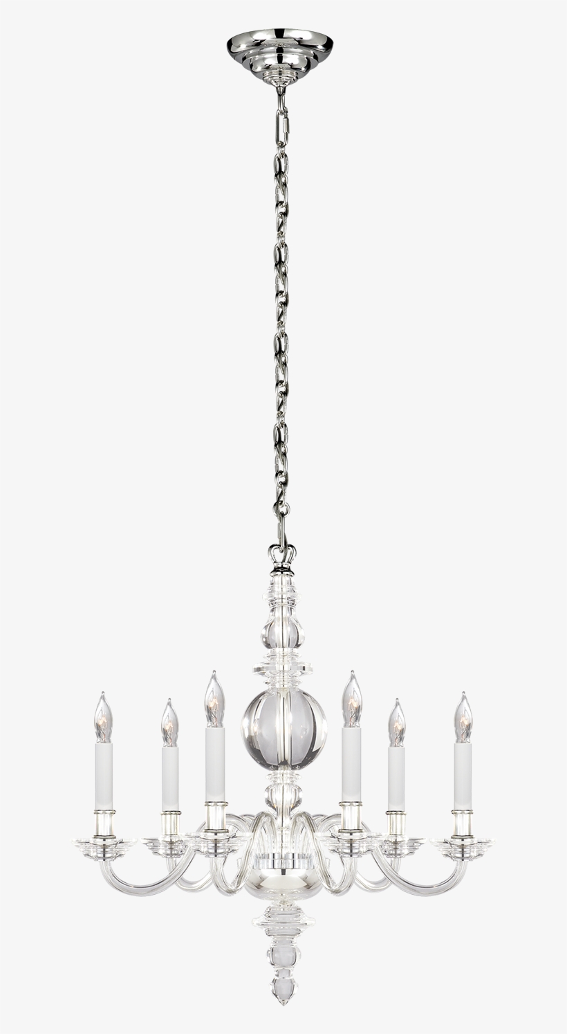 George Ii Small Chandelier In Crystal With Polished - Small Chandelliere, transparent png #5887308