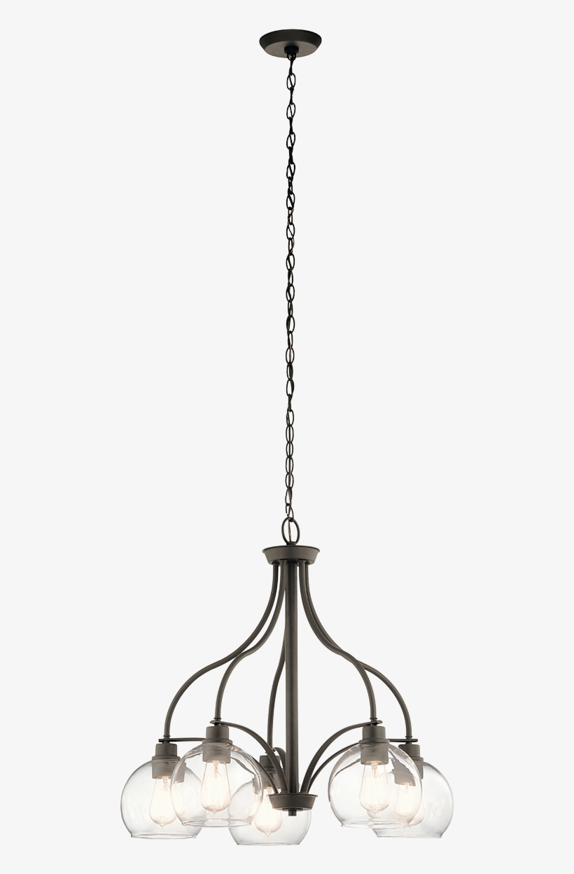 Kic 44064oz Chandelier 5lt 5x75a19 - Chandelier, transparent png #5887822