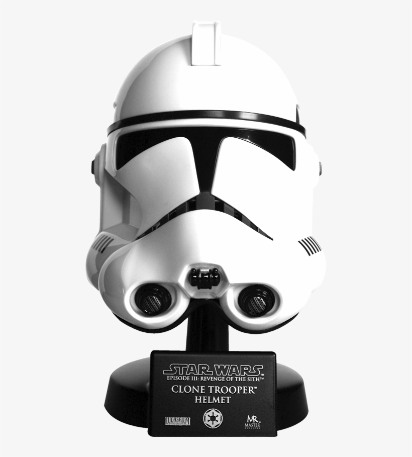 Clone Trooper Helmet Side View, Front And Back View - Clone Trooper Helmet, transparent png #5888447