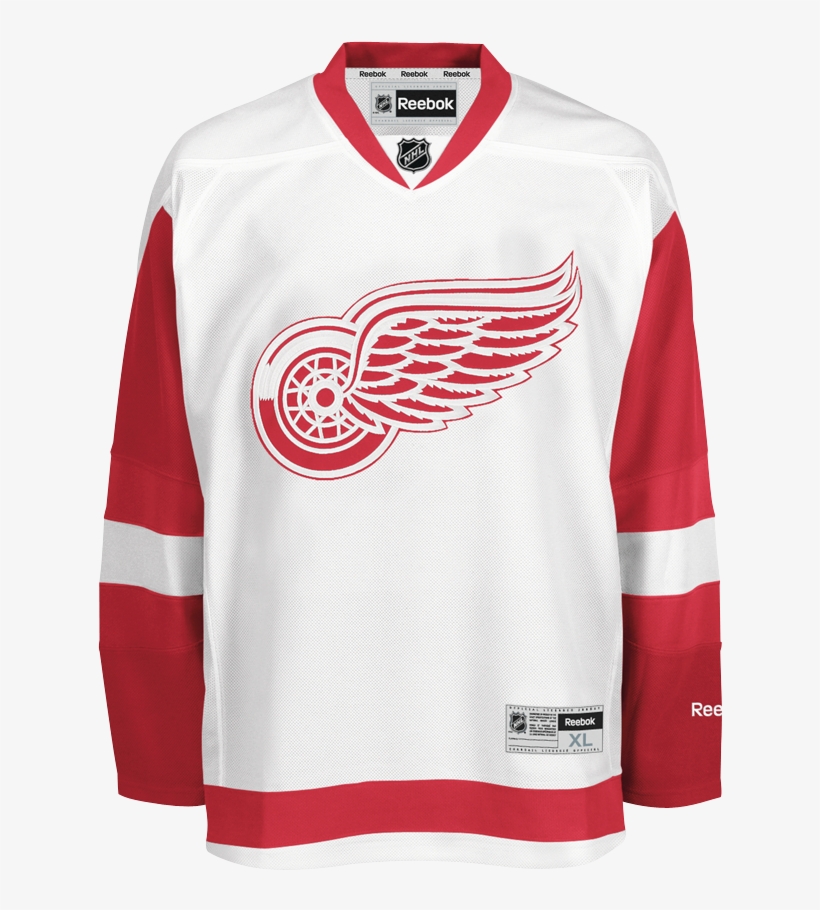 Reebok Detroit Red Wings Away Adult's Jersey Blank - Red Wings Gordie Howe Patch, transparent png #5888558