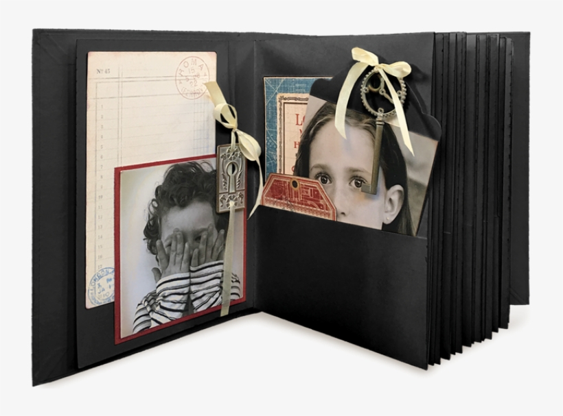 Tags Og Lomme Album Med Indhold Fra Graphic - Graphic 45 6x8 Rectangle Tag & Pocket Album, transparent png #5889554