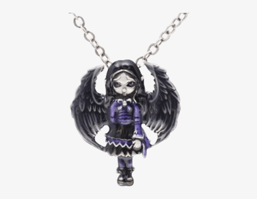 Purple Paper Heart Fairy Necklace, transparent png #5890305