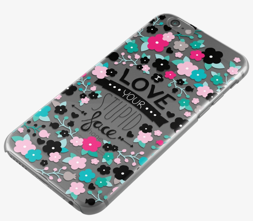 Dailyobjects Stupid Face Clear Case For Iphone 6 Plus, transparent png #5890574