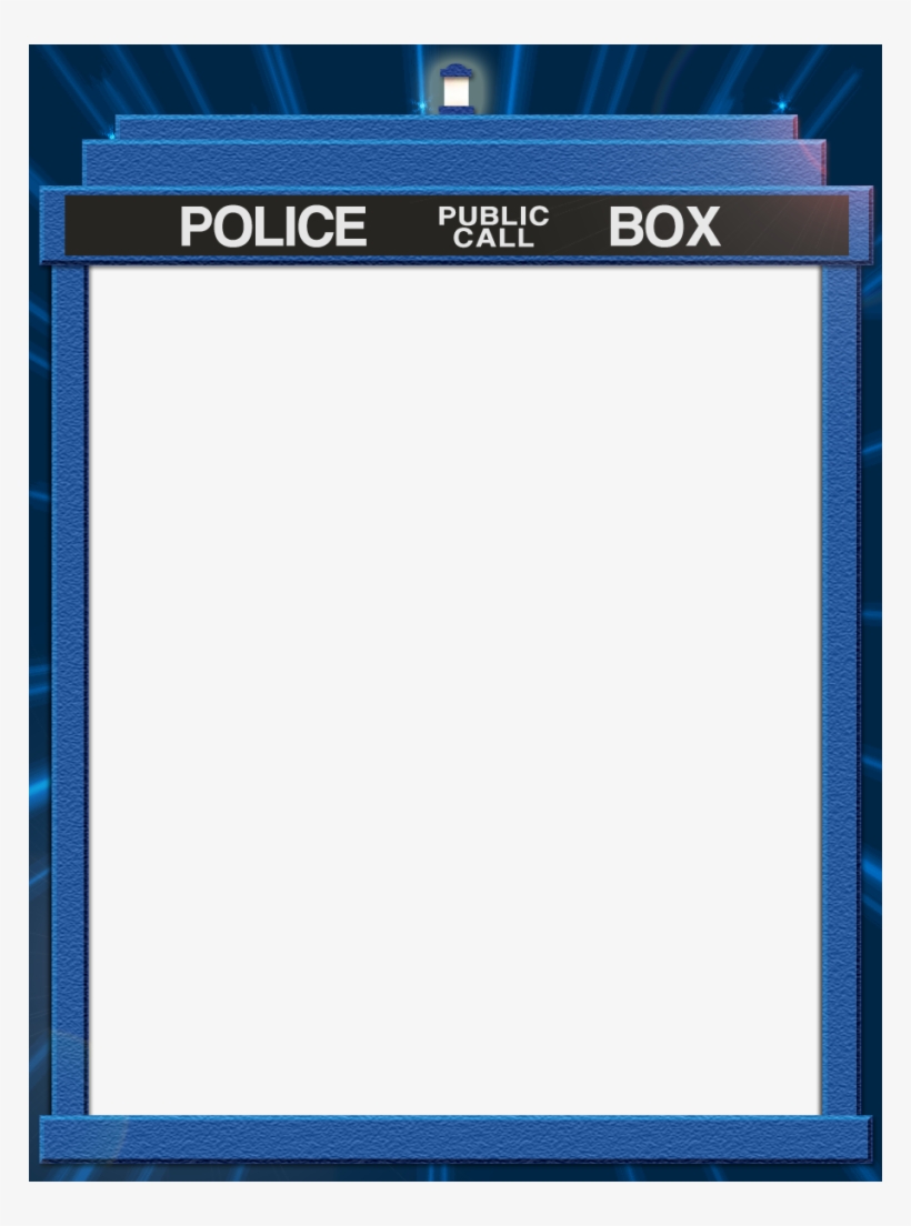 Tardis Photo Frame, transparent png #5891051
