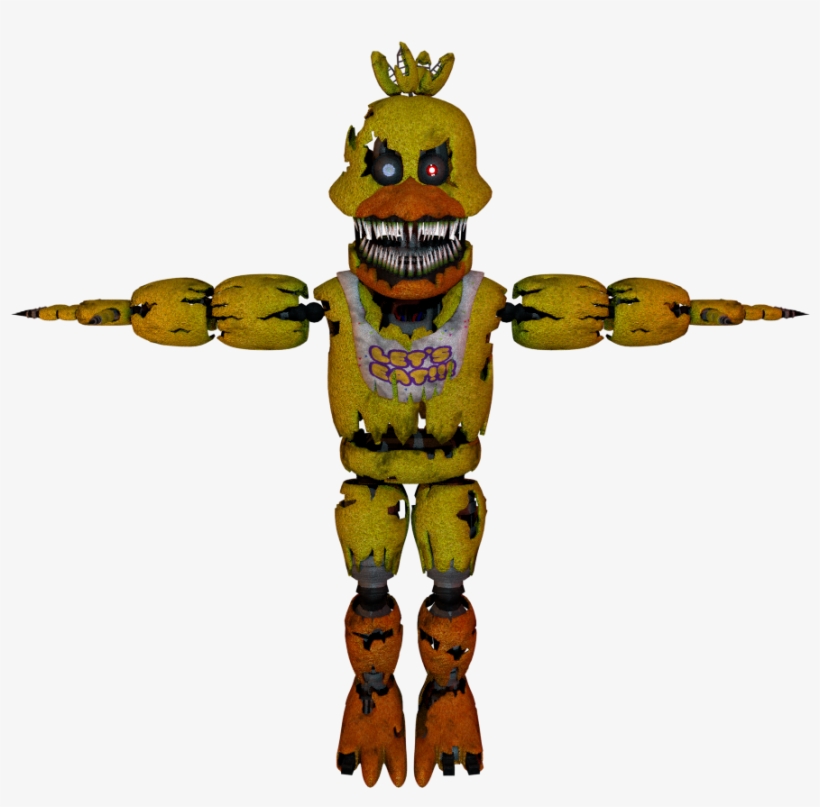 Imagenightmare Chica - Sfm Fnaf Nightmare Chica, transparent png #5891765