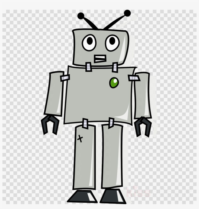 Cartoon Robot Clipart Cartoon Clip Art - Robot In Cartoon Drawing, transparent png #5892208