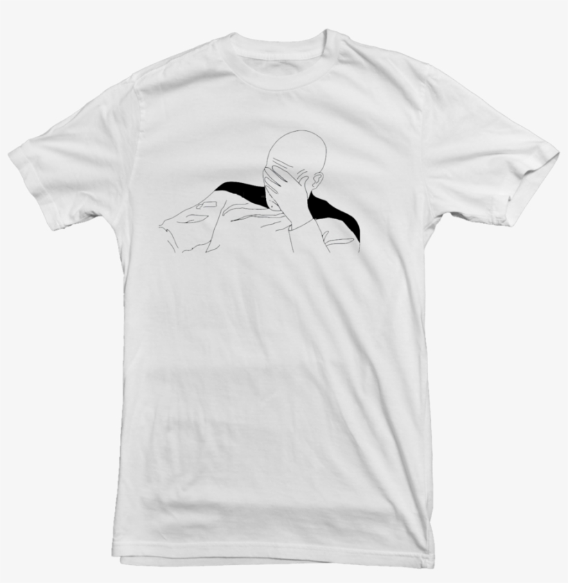Star Trek T-shirt Face Palm - Cartoon, transparent png #5892333