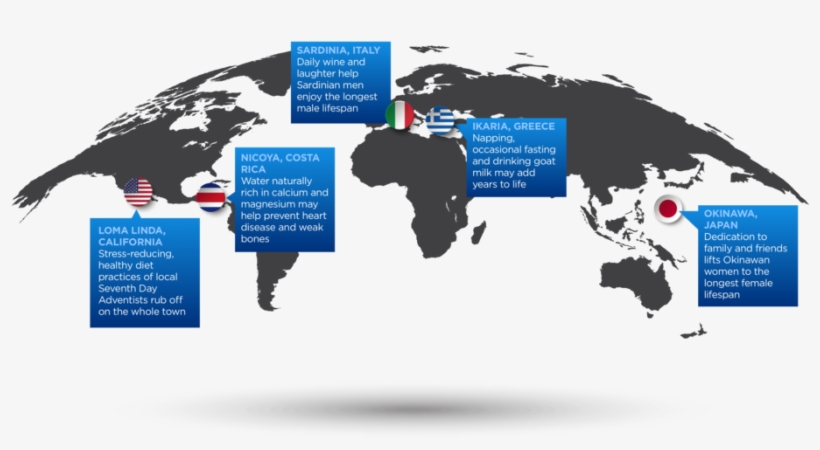 According To Scientists Who Have Studied The Five Blue - Blue Zone, transparent png #5892392