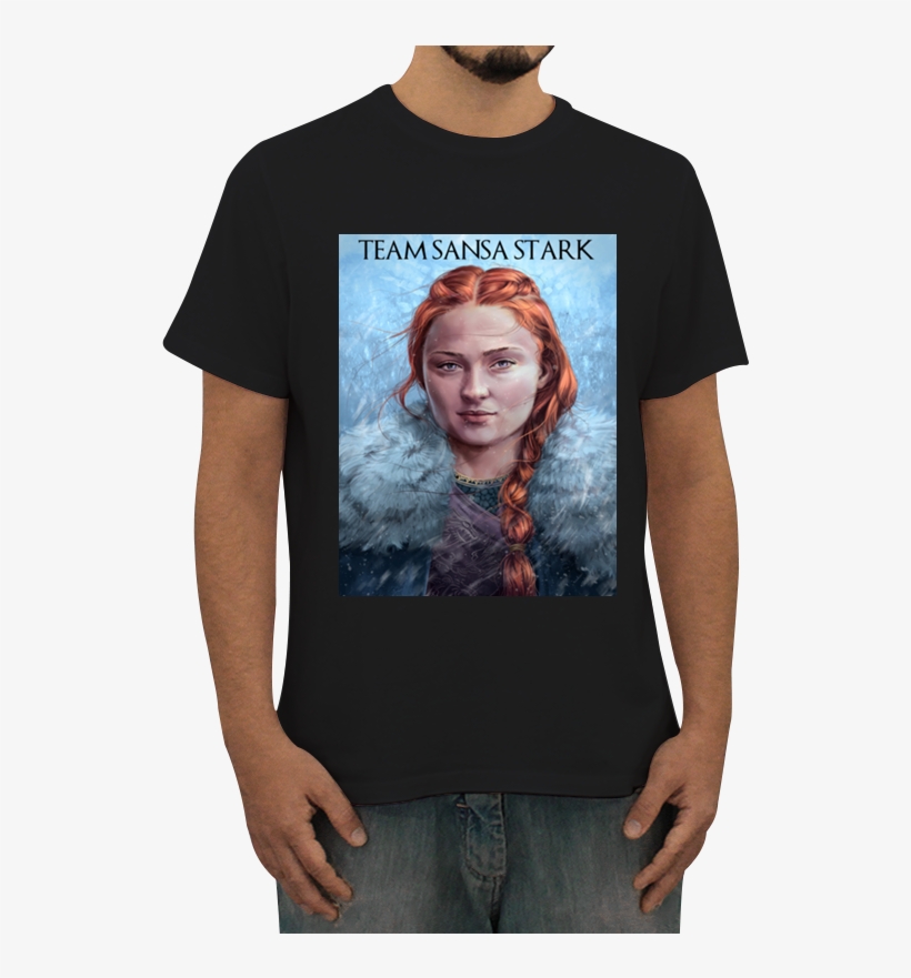 Camiseta Team Sansa Stark De Thaís Cóvosna - Girl, transparent png #5893196