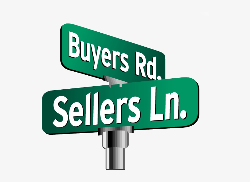 Buyers-sellers Street Sign - Selling Real Estate, transparent png #5894336