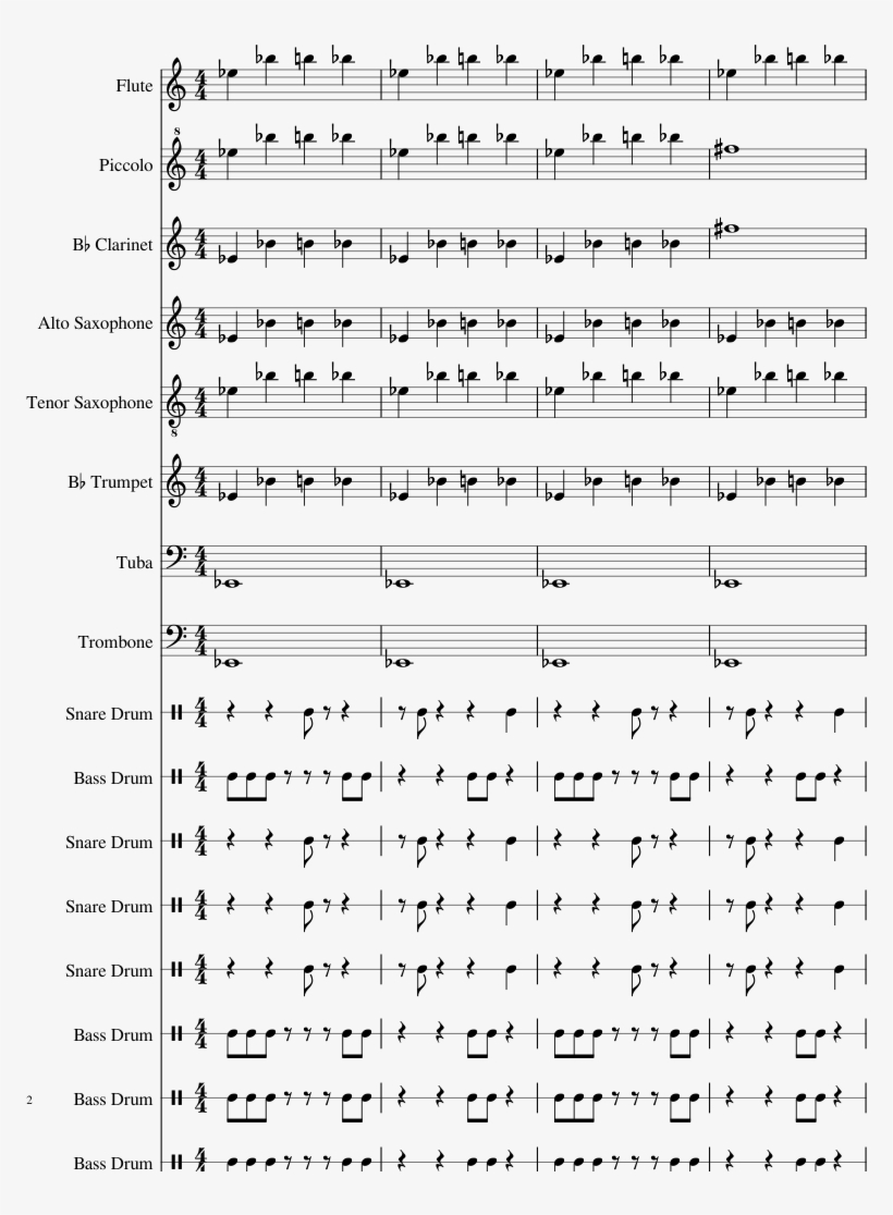 Sample Sheet Music 2 Of 5 Pages - Sunstroke Project Hey Mamma Alto Sax, transparent png #5894715