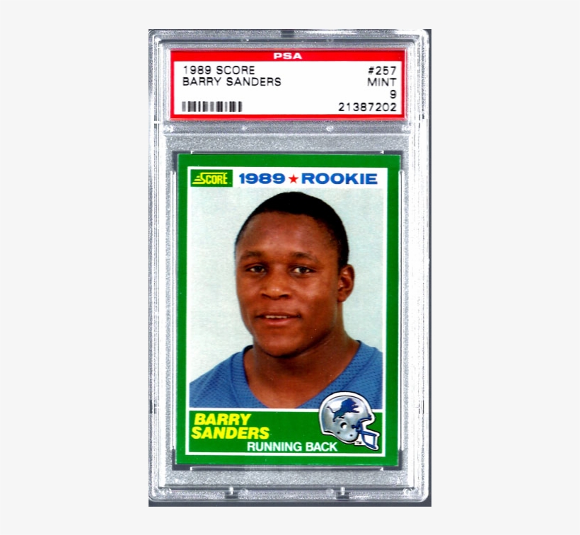 Barry Sanders - Barry Sanders Unsigned 1989 Score Rookie Card - Nfl, transparent png #5894834
