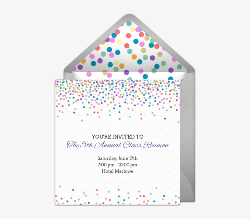 Reunion Dots Light Online Invitation - Punchbowl.com, transparent png #5895060
