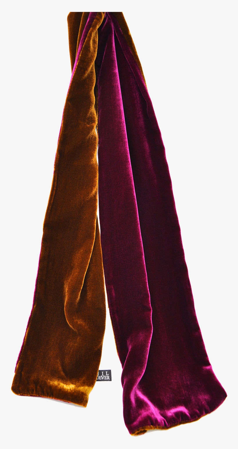 Hudson Muffler In Cognac And Plum Velvet - Hudson Cognac, transparent png #5895407
