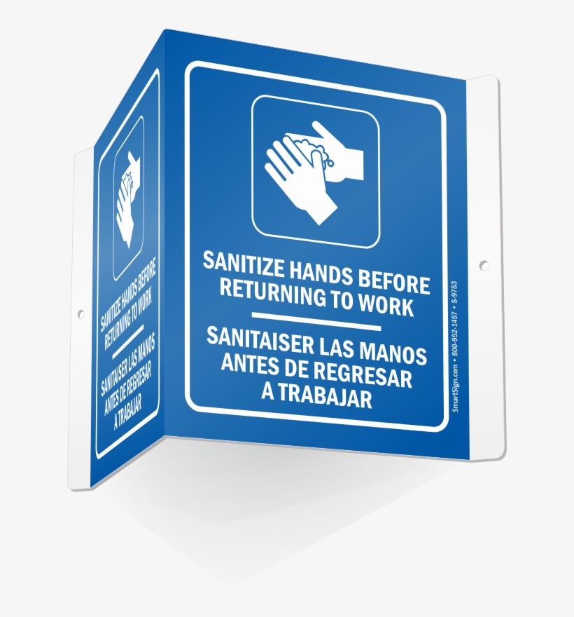 Zoom, Price, Buy - Mydoorsign Sanitize Hands Here With Down Arrow Symbol, transparent png #5895665