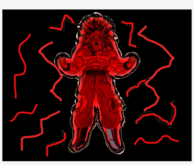 Goku 100 X Kaioken Version 2 By Ansemporo002-d3a8pd8 - Illustration, transparent png #5895855