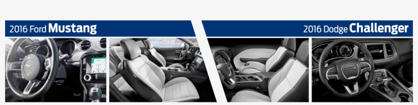 2016 Ford Mustang Vs 2016 Dodge Challenger Model Interior - 2016 Dodge Challenger, transparent png #5896148