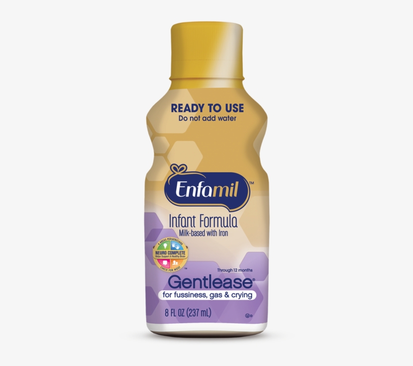 Enfamil Gentlease Neuropro Baby Formula, 2 Fl Oz Nursette - Enfamil Gentlease Ready To Use, transparent png #5896313