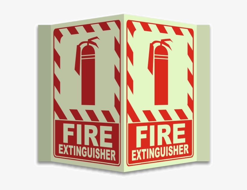 3-way Fire Extinguisher Sign - 3 Way Fire Extinguisher Sign, transparent png #5897651