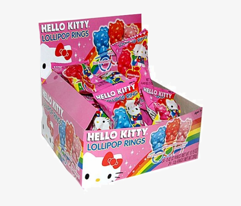 Hello Kitty Lollipop Rings - Hello Kitty Hygiene Transparent, transparent png #5898482