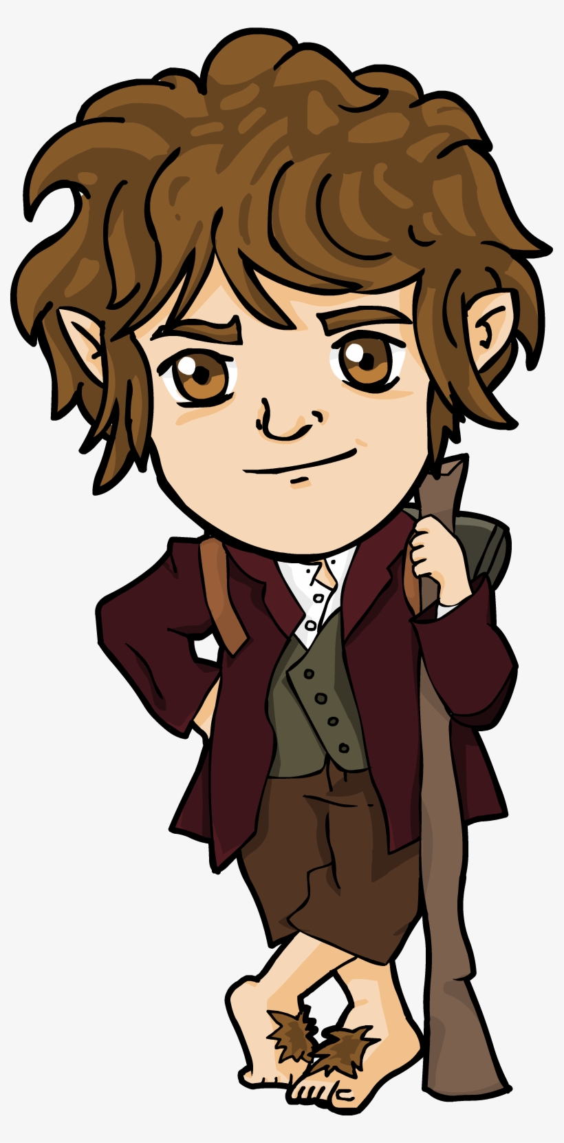 Bilbo Baggins The Hobbit Gandalf Frodo Baggins Cli - Hobbit Png, transparent png #5898488