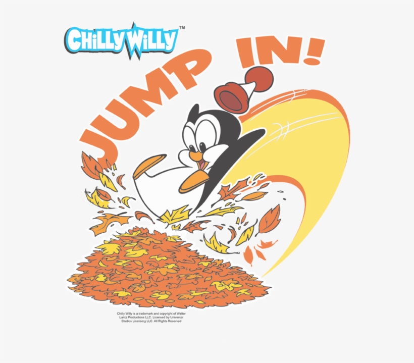 Kids T-shirt: Juvenile: Chilly Willy - Jump In, 3x3, transparent png #5898641