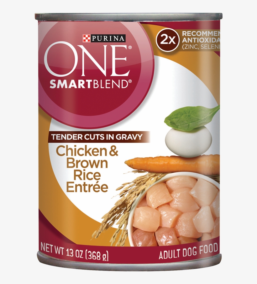 Smartblend® Chicken & Brown Rice Entrée - Purina One Smart Blend Tender Cuts In Gravy, Chicken, transparent png #5898753