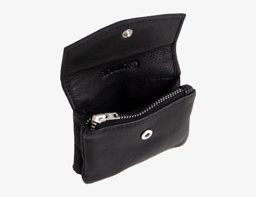 Smart Lille Pung I Læder, Sort - Lille Pung Til Kort, transparent png #5899069