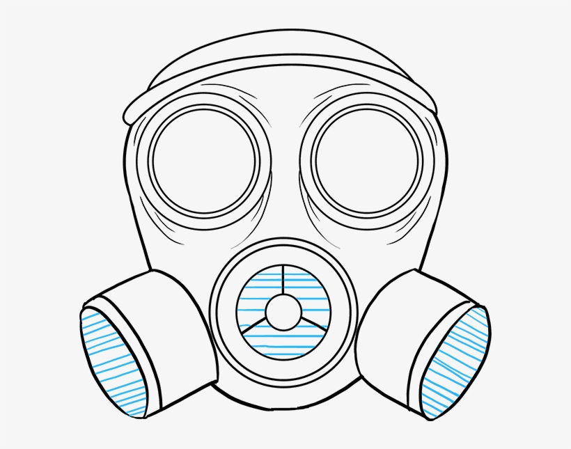 How To Draw Gas Mask - Draw A Gas Mask, transparent png #5899072