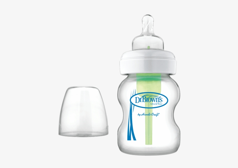 The Nipple Venting Creates A Paced Flow, And Provides - Dr Brown's 150ml Options Glass Baby Bottle Wide Neck, transparent png #590231