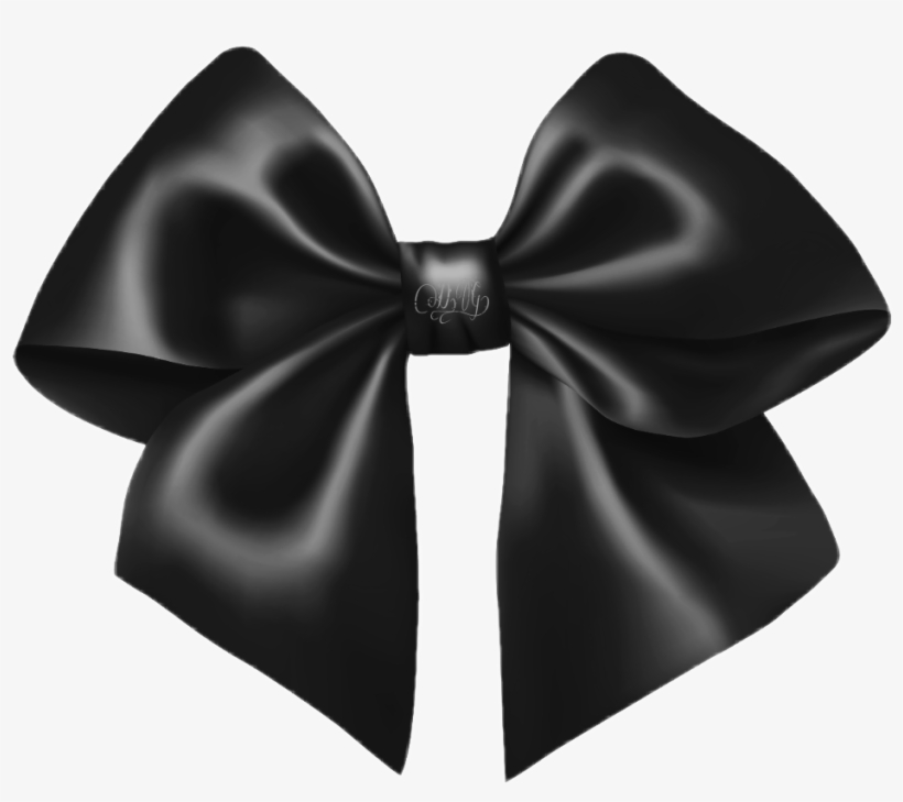 Black Bow Png - Ribbon Png, transparent png #590691