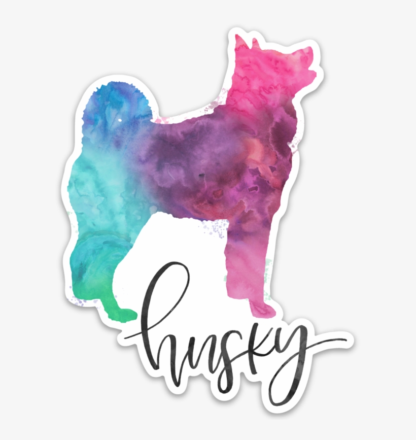 Husky Die Cut Sticker - Die Cutting, transparent png #590917