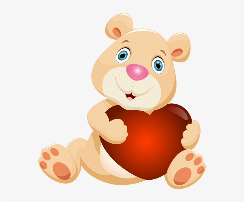 Teddy Bear With Heart Png Clip Artu200b Gallery Yopriceville - Teddy Bear With Heart Png, transparent png #590919