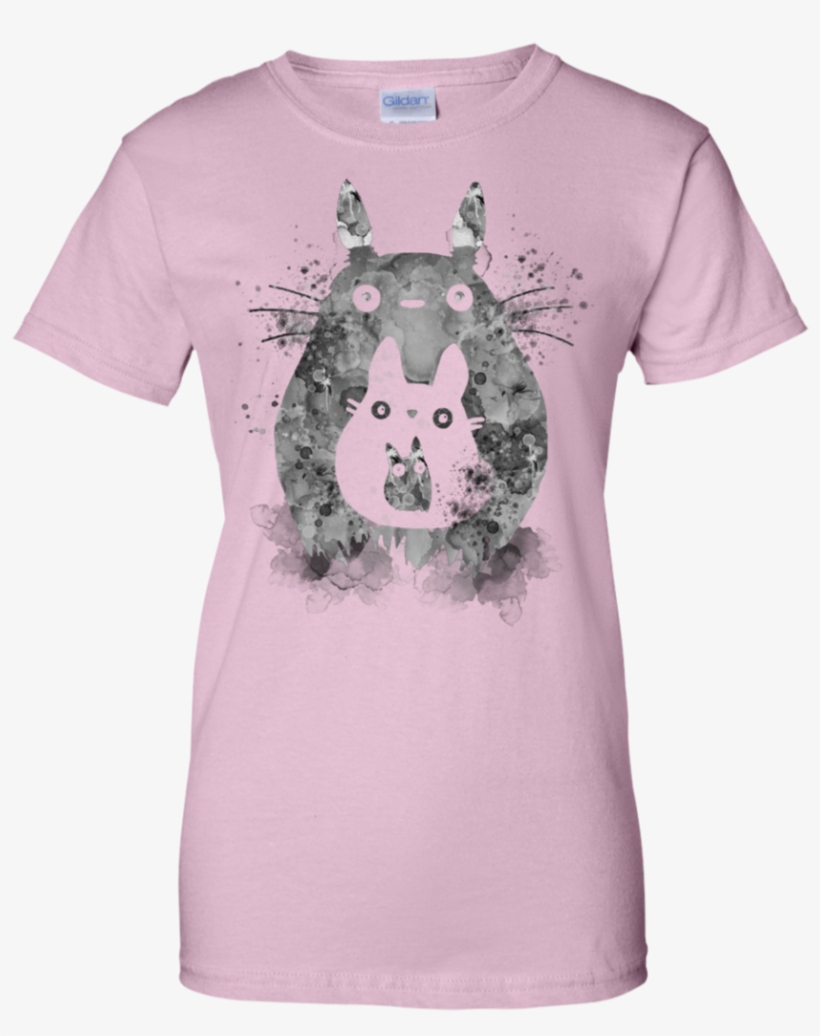 My Neighbour Watercolor And Splatter Totoro T Shirt - Bunkieshop Demon - Smiley Demon T Shirt & Hoodie, transparent png #591092