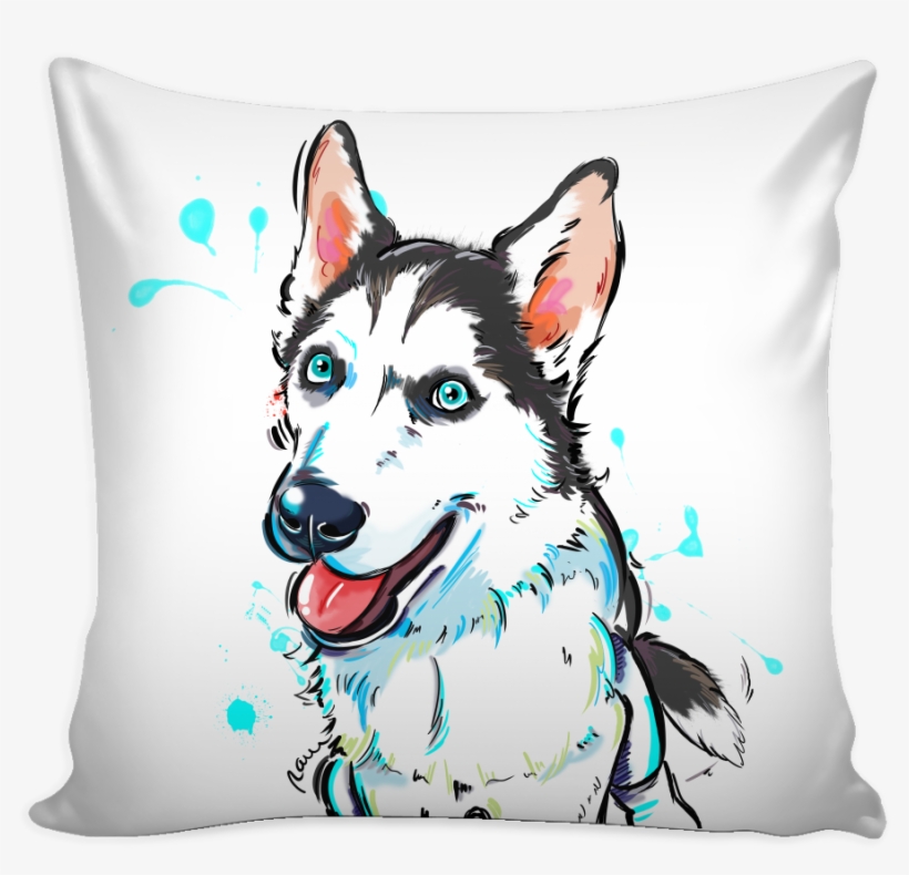 Husky Pillow Cover - Pillow, transparent png #591113