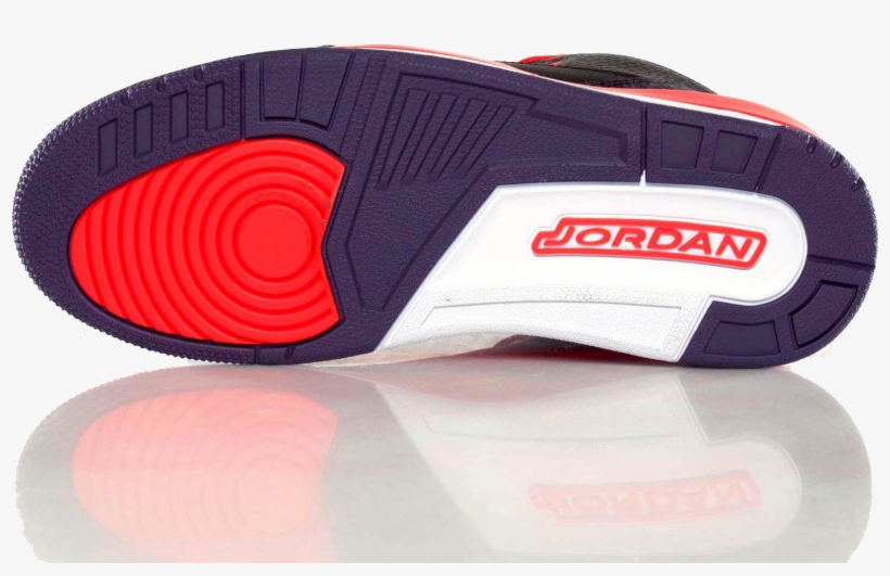 Air Jordan Retro 3 Bright Crimson Red - Shoe, transparent png #591145