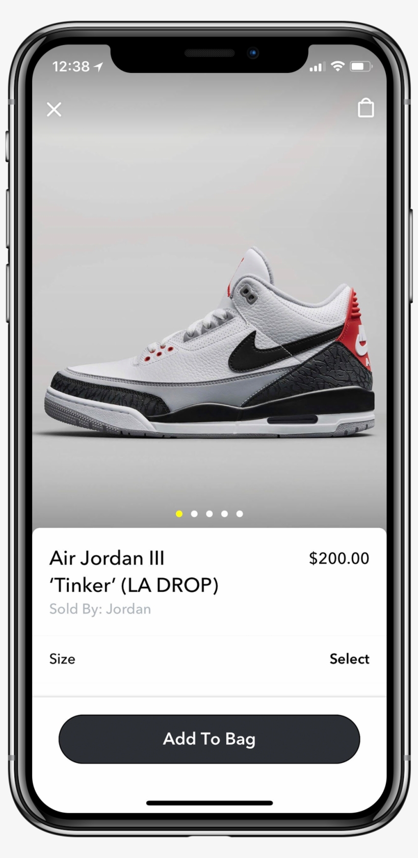 Ds Nike Iphonex Mock - Snapchat Nike Jordan, transparent png #591184